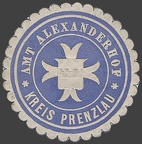 Briefverschlussmarken-Siegelmarken Alexanderhof