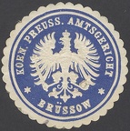 Briefverschlussmarken-Siegelmarken Bruessow