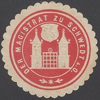 Briefverschlussmarken-Siegelmarken Schwedt