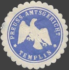 Briefverschlussmarken-Siegelmarken Templin