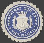 Briefverschlussmarken-Siegelmarken Vierraden